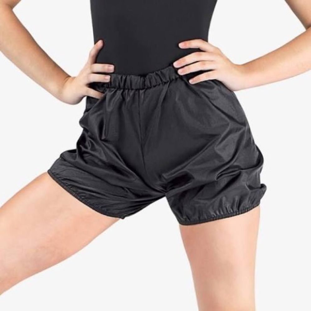 Body Wrappers rip-stop trash bag dance shorts